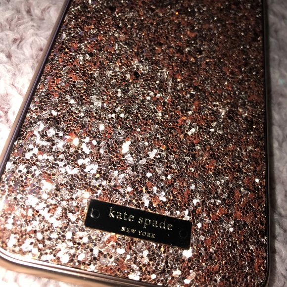 SOLD! Kate Spade Glitter case bumper iPhone 7 Plus - Picture 2 of 8